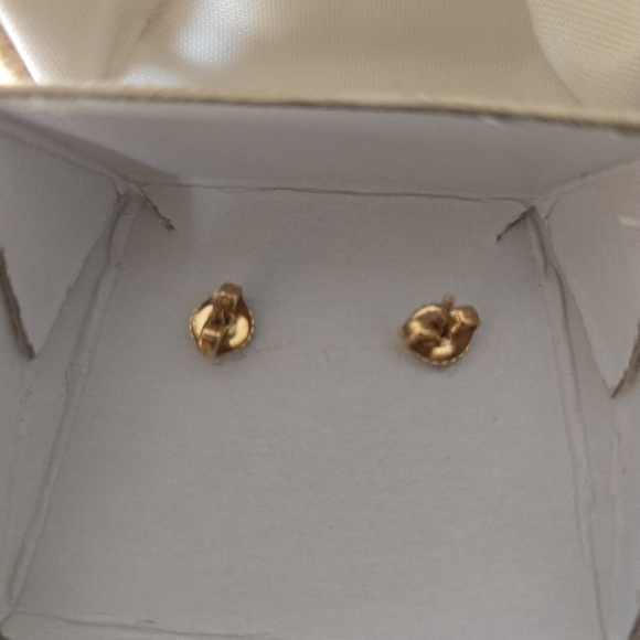 Vintage jaymark jewelry pearl earrings with gold studs - Picture 8 of 12
